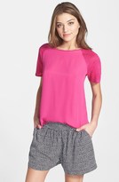Thumbnail for your product : Halogen Woven Knit  Back Tee