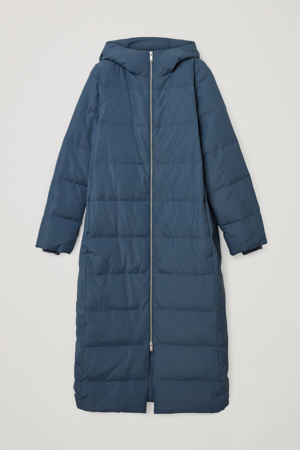 longline puffer coat