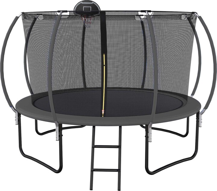 Streamdale Furniture Streamdale 12' Trampoline with Safety Net & Basketball Hoop