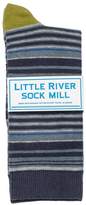 Thumbnail for your product : Velvet by Graham & Spencer MULTI STRIPE CREW SOCK BY LITTLE RIVER SOCK MILL