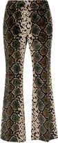 Thumbnail for your product : Incotex Snake-Print Cotton Trousers