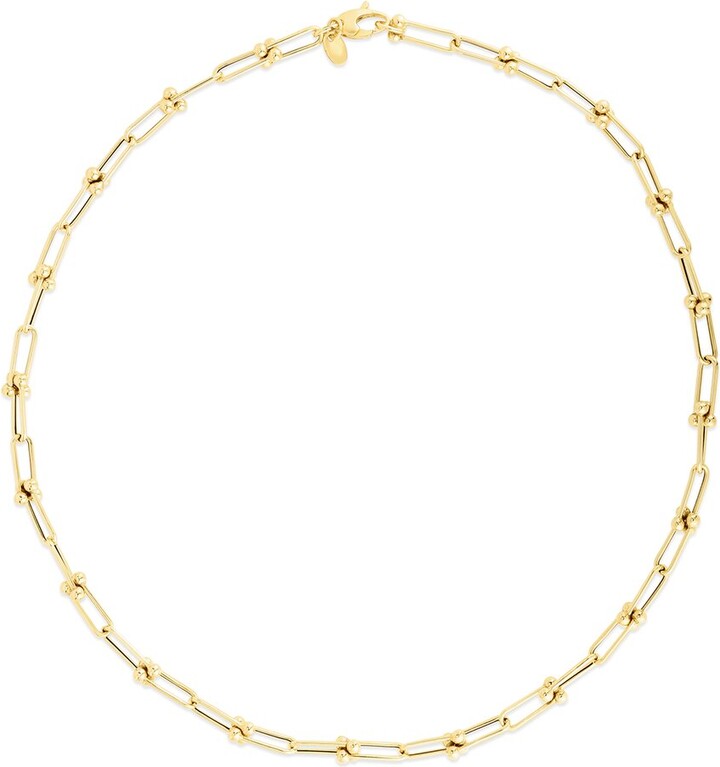 Italian Gold 14K Chain Link Jax Necklace