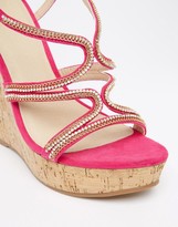 Thumbnail for your product : ASOS TERRIFIC Embellished Wedge Sandals