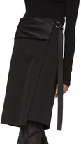 Thumbnail for your product : Helmut Lang Black Tuxedo Wrap Skirt