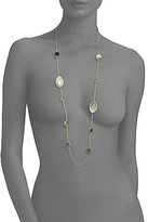 Thumbnail for your product : Ippolita Polished Rock Candy Black Shell & 18K Yellow Gold Circle Oval Station Necklace