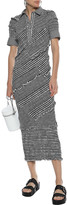 Thumbnail for your product : 3.1 Phillip Lim Shirred Gingham Cotton-blend Poplin Midi Dress