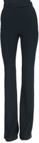 Thumbnail for your product : Alexander McQueen Flat-Front Flared Crepe Pants