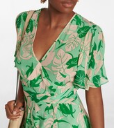 Thumbnail for your product : Rixo Evie floral silk midi dress