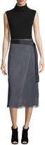 Thumbnail for your product : Public School Nora Mesh Wrap Skirt, Navy