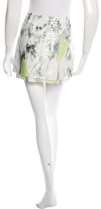Diane von Furstenberg Elley Mini Printed Sequins Skirt w/ Tags