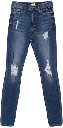 Sneak Peek Denim Distressed High Rise Skinny Jeans