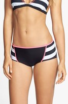 Thumbnail for your product : Juicy Couture 'Promenade' Stripe Colorblock Girlshort Bikini Bottoms