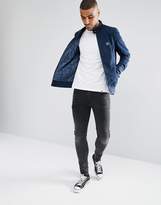 Thumbnail for your product : Pretty Green Cotton Harrington Jacket With Printed Paisley Lining In Navy