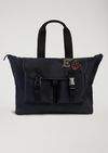 Thumbnail for your product : Emporio Armani holdall with maxi pockets and patches