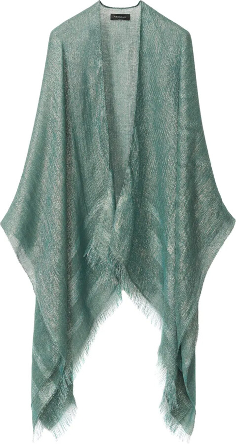 Fabiana Filippi Metallic-Threading Cape