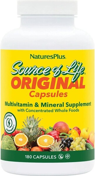 Nature's Plus NaturesPlusSourceOfLifeMulti-Vitamin&Mineral180VegCapsules