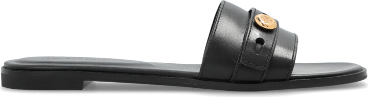Tory Burch 'Romy' Slides  - Black