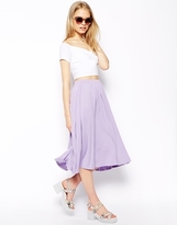 Thumbnail for your product : ASOS Full Midi Skirt - Lavender