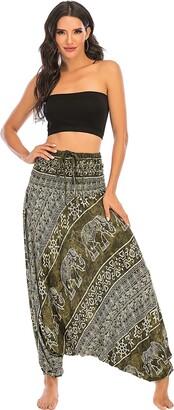 Nuofengkudu Womens Baggy Hippy Trousers Bohemian  Ubuy India