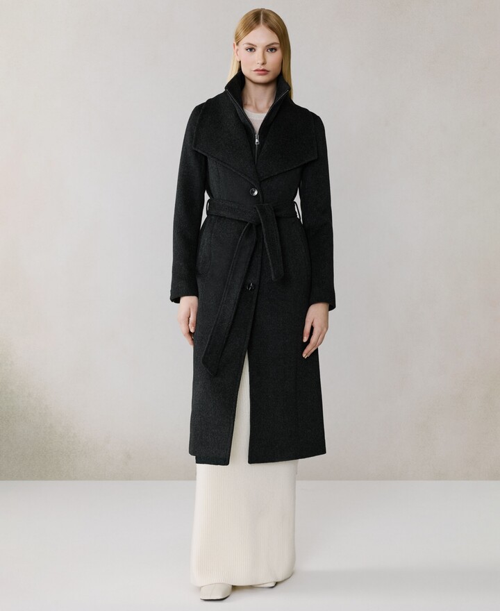 Soia & Kyo Women's Belted Long Sleeve Coat