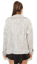 Thumbnail for your product : JOA Woven Jacket in Ivory/Black