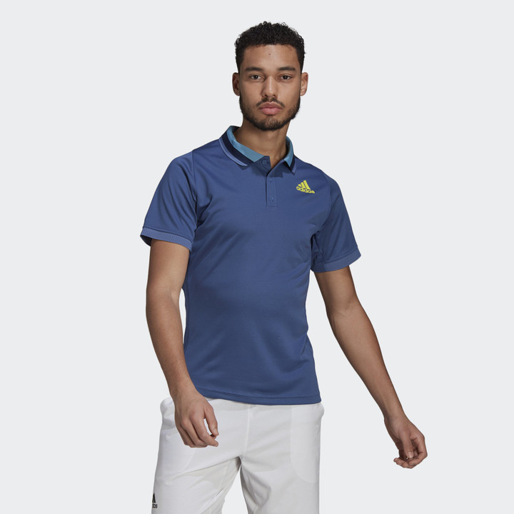 adidas Tennis Freelift Primeblue HEAT.RDY Polo Shirt Crew Blue L Mens -  ShopStyle