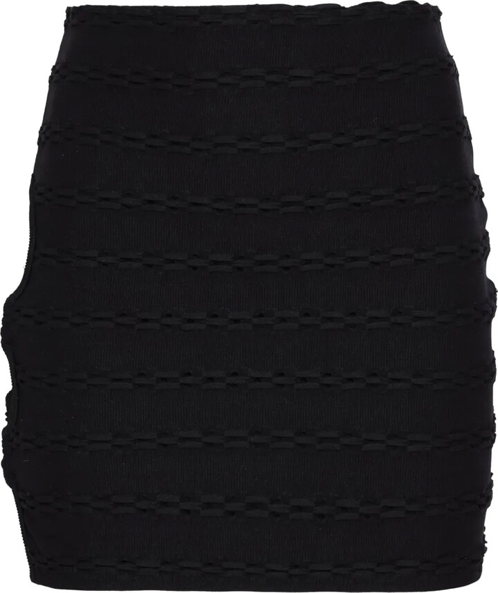 AMIR SLAMA x Jade Picon cut out-detail mini skirt