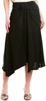 Thumbnail for your product : Vince Tie-Front Asymmetric Skirt