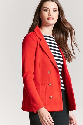 Forever 21 Double-Breasted Knit Blazer