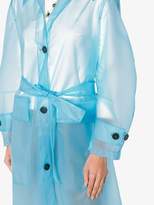 Thumbnail for your product : Calvin Klein Plastic Belted trench Coat