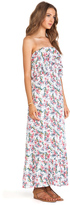Thumbnail for your product : T-Bags 2073 T-Bags LosAngeles Ruffled Strapless Maxi Dress