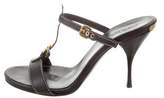 Thumbnail for your product : Prada Leather Strap Sandals Black Leather Strap Sandals