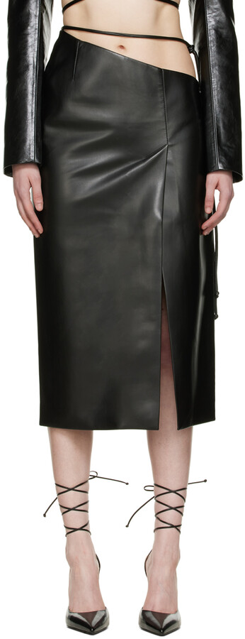Leather Zip Skirt | Shop the world's largest collection of fashion 