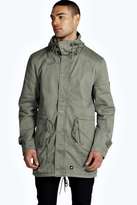 Thumbnail for your product : boohoo Lightweight Cotton Festival Parka