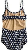 Thumbnail for your product : J.Crew Girls' cutout tank in blurred floral