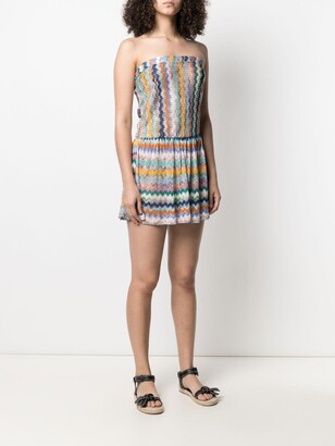 Missoni Zip-Zag Pattern Mini Dress