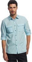 Thumbnail for your product : Kenneth Cole Reaction Novelty Roll-Tab Sleeve Shirt