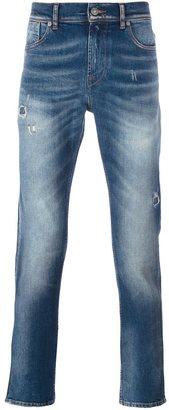 7 For All Mankind distressed slim leg jeans