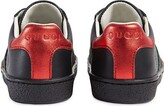 Thumbnail for your product : Gucci Children Web-detail leather sneakers