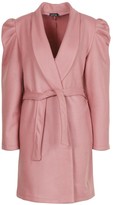 Thumbnail for your product : boohoo Puff Shoulder Wool Look Coat