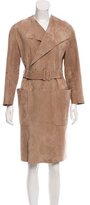 Thumbnail for your product : Burberry Belted Suede Coat
