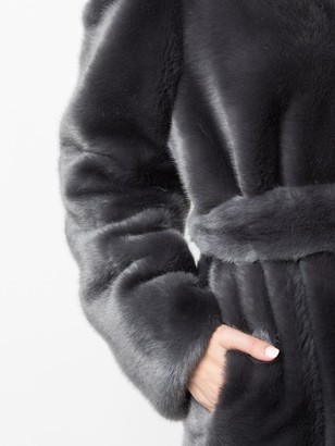 Vera Wang Faux Fur Belted Coat