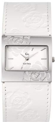 Go Women's 697411 White Leather Band Watch.
