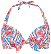 Thumbnail for your product : Marks and Spencer M&s Collection Floral & Striped Underwired Bikini Top