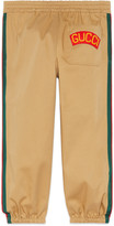 Thumbnail for your product : Gucci Children's gabardine trousers with patch