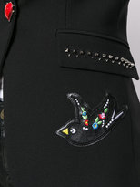 Thumbnail for your product : Philipp Plein tattoo patch fitted jacket