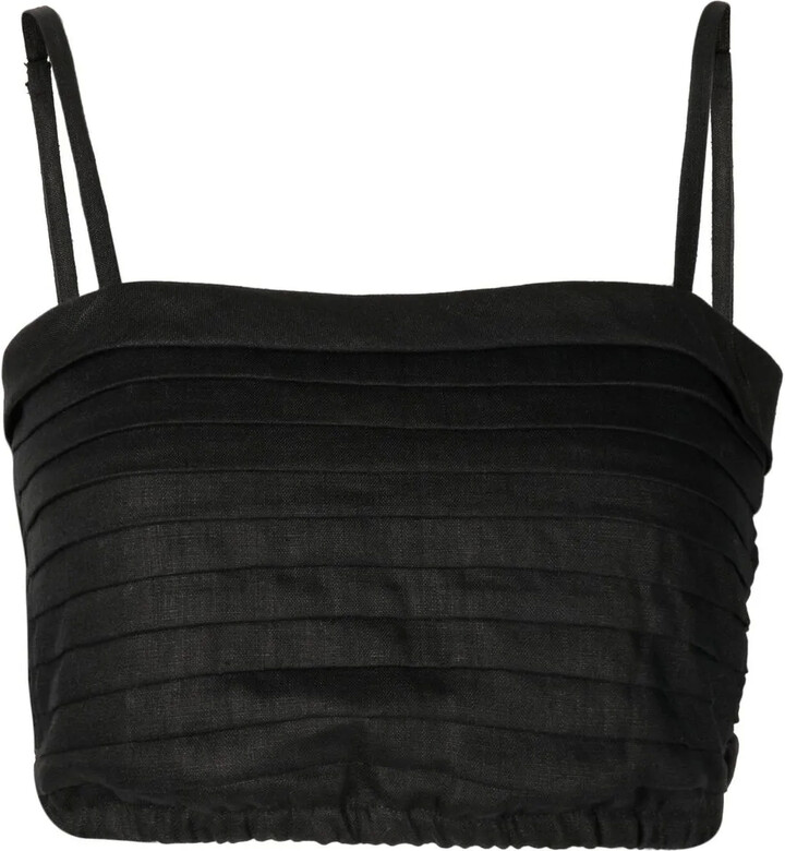 Faithfull The Brand cropped Carla spaghetti-strap top