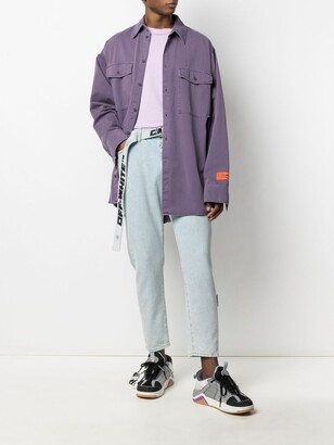 Off-White Belted Cropped Jeans
