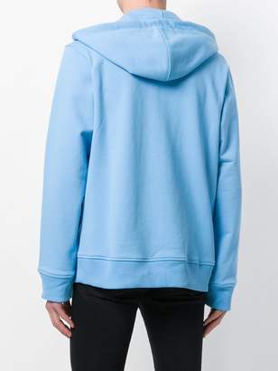Helmut Lang zipped logo hoodie