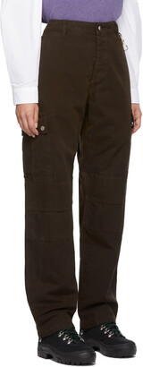 Reese Cooper SSENSE Exclusive Brown Organic Dye Cargo Trousers